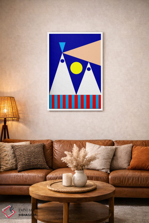 تابلو انتزاعی "شب های صاف" اثر لورا اوبون - D3W