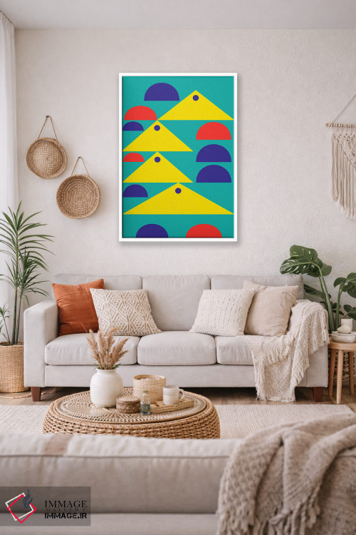 تابلو انتزاعی "شناور بودن" اثر لورا اوبون - D3W