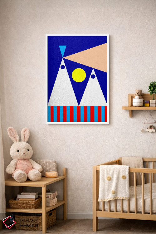 تابلو انتزاعی "شب های صاف" اثر لورا اوبون - D2W