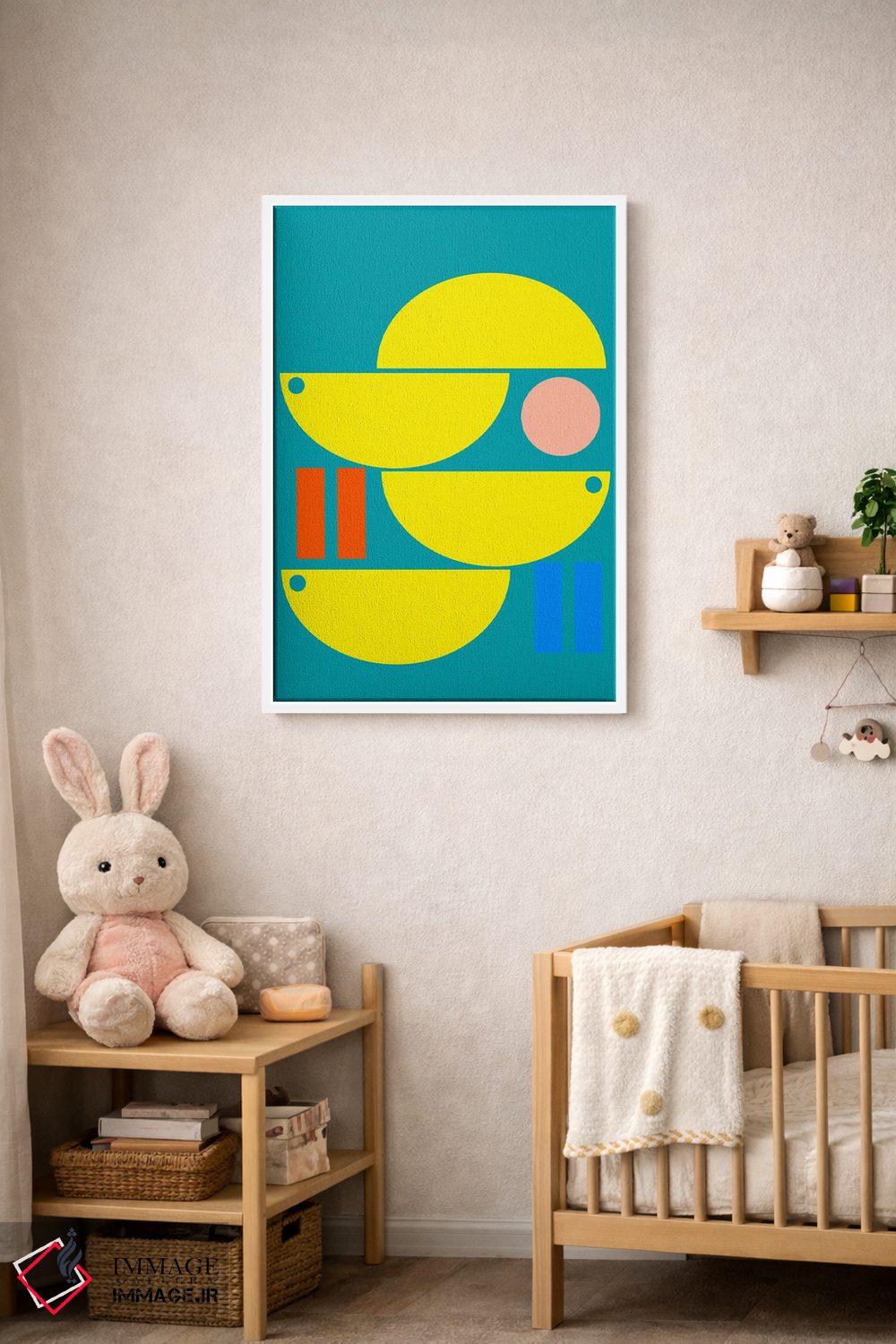 تابلو انتزاعی "با ناآرامی راحت باش" اثر لورا اوبون - D3W