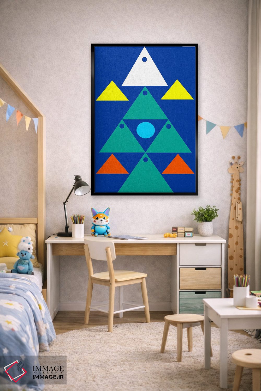 تابلو انتزاعی "با هم می توانیم" اثر لورا اوبون - D2B