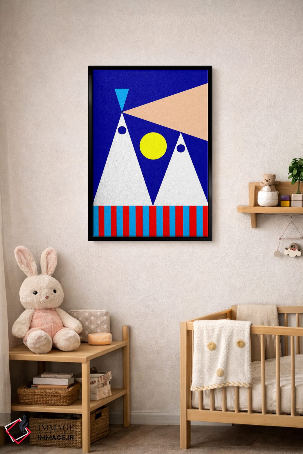 تابلو انتزاعی "شب های صاف" اثر لورا اوبون - D4B