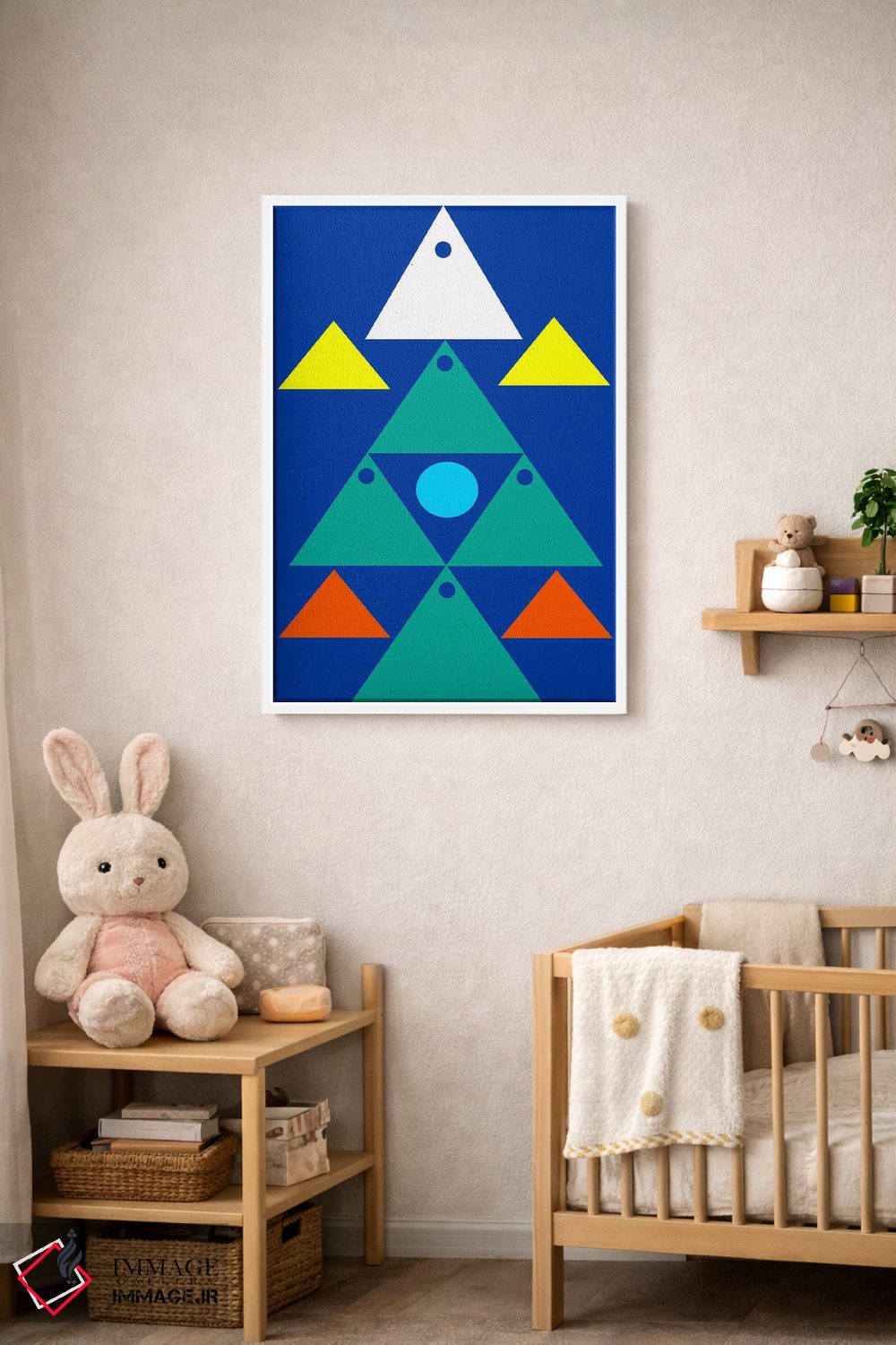 تابلو انتزاعی "با هم می توانیم" اثر لورا اوبون - D3W