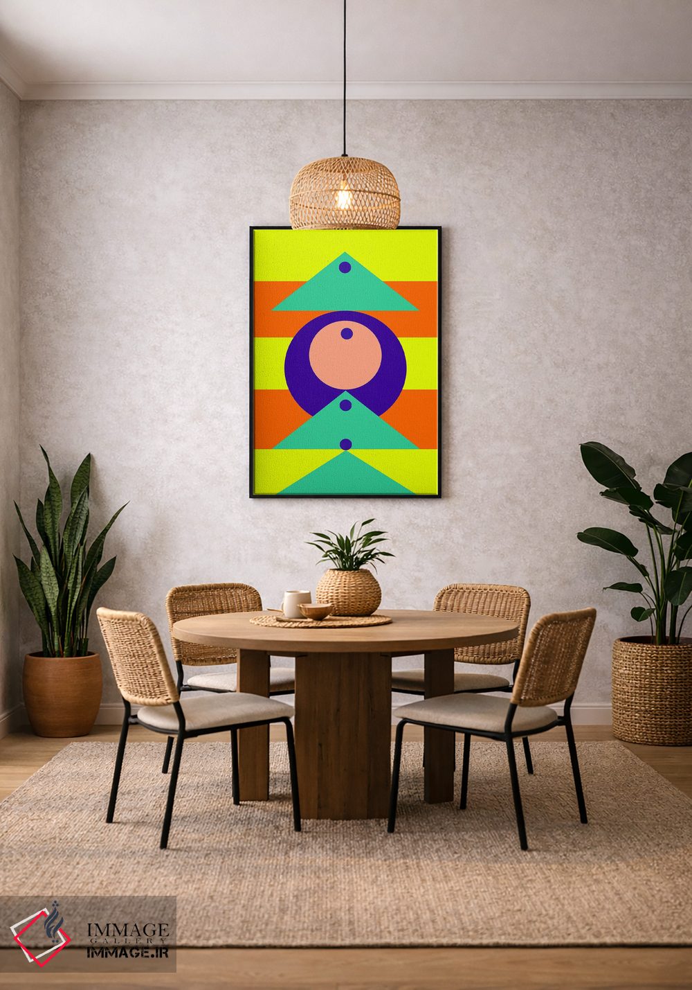 تابلو انتزاعی "با سپاسگزاری" اثر لورا اوبون - D5B