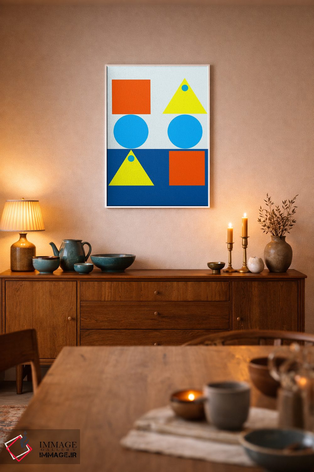 تابلو انتزاعی "حرکت مداوم" اثر لورا اوبون - D6W