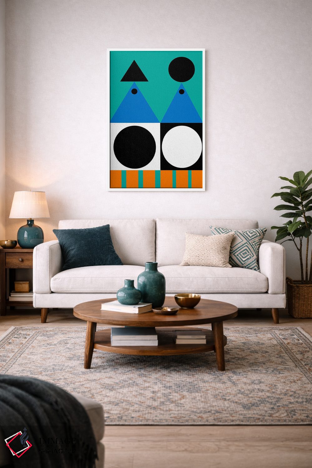 تابلو انتزاعی "ناسازگاری سازگار" اثر لورا اوبون - D4W