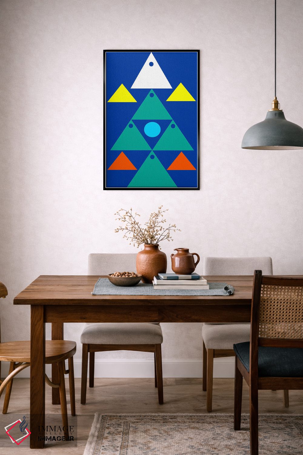 تابلو انتزاعی "با هم می توانیم" اثر لورا اوبون - D6B