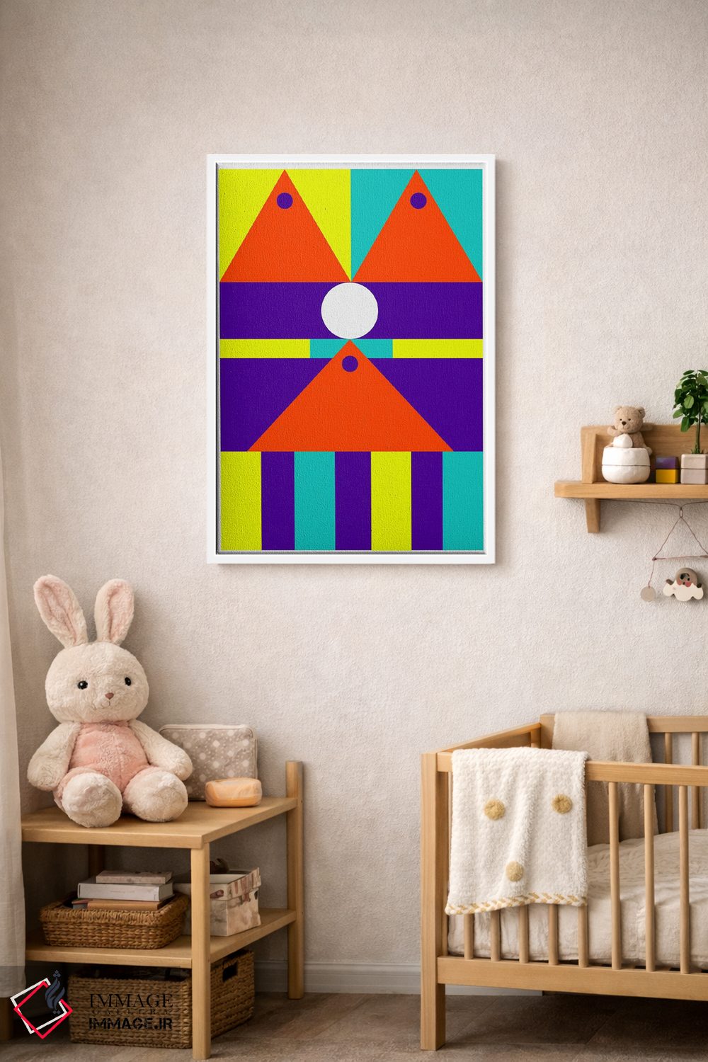 تابلو انتزاعی "لذت را ادامه بده" اثر لورا اوبون - D3W