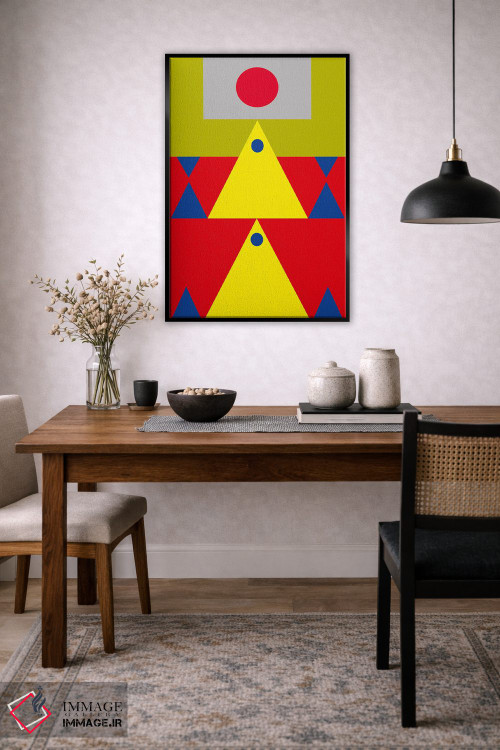 تابلو انتزاعی "ساختن قلعه" اثر لورا اوبون - D5B