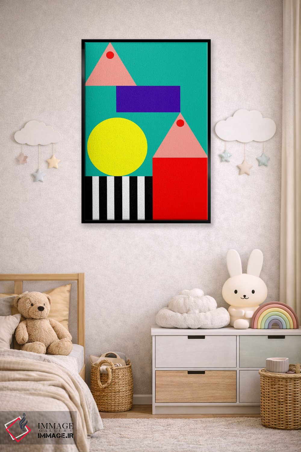 تابلو انتزاعی "برای خودت بایست" اثر لورا اوبون - D6B