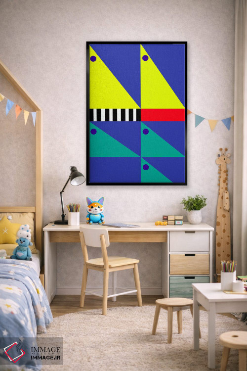 تابلو انتزاعی "باد پشت سرت" اثر لورا اوبون - D2B