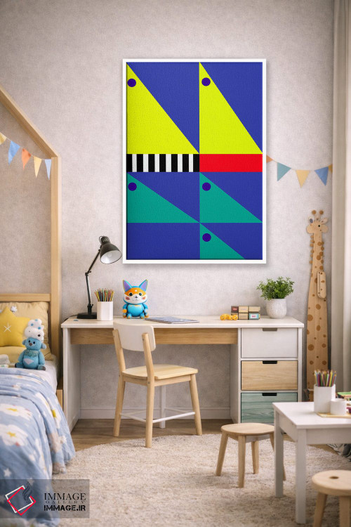 تابلو انتزاعی "باد پشت سرت" اثر لورا اوبون - D1W