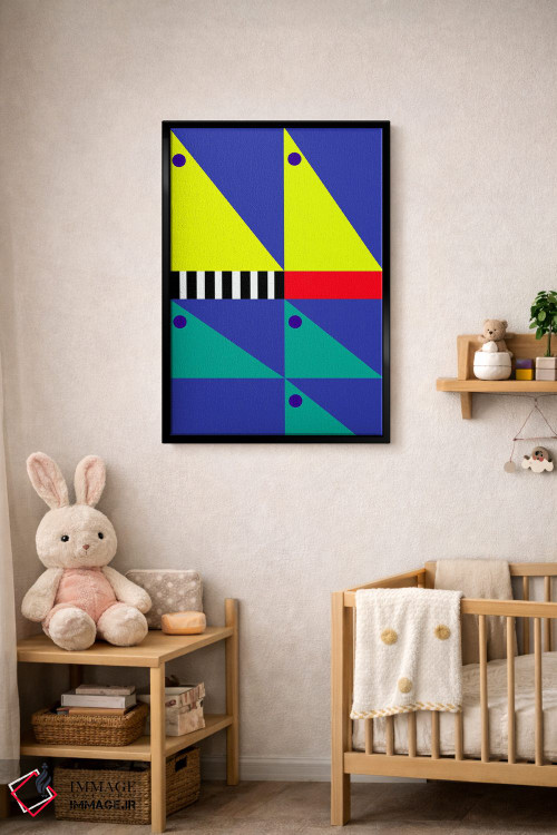 تابلو انتزاعی "باد پشت سرت" اثر لورا اوبون - D4B