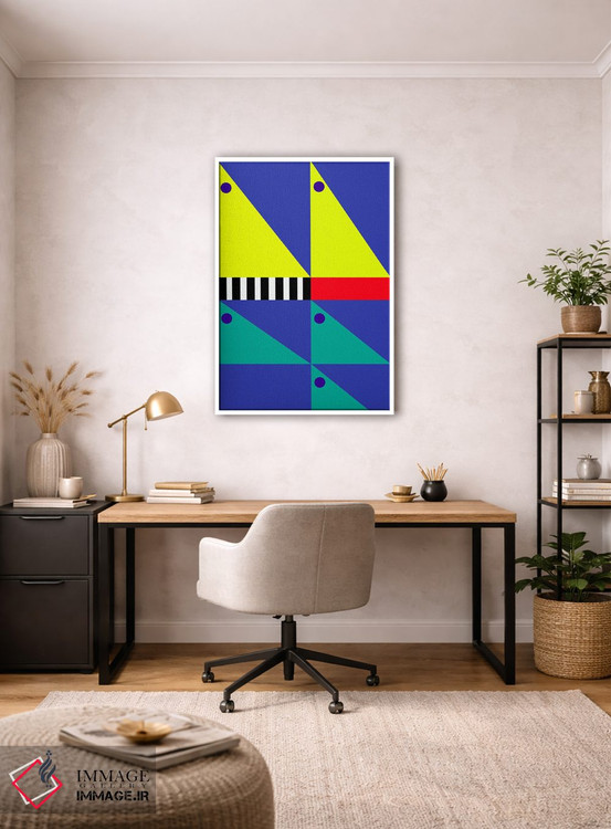 تابلو انتزاعی "باد پشت سرت" اثر لورا اوبون - D3W