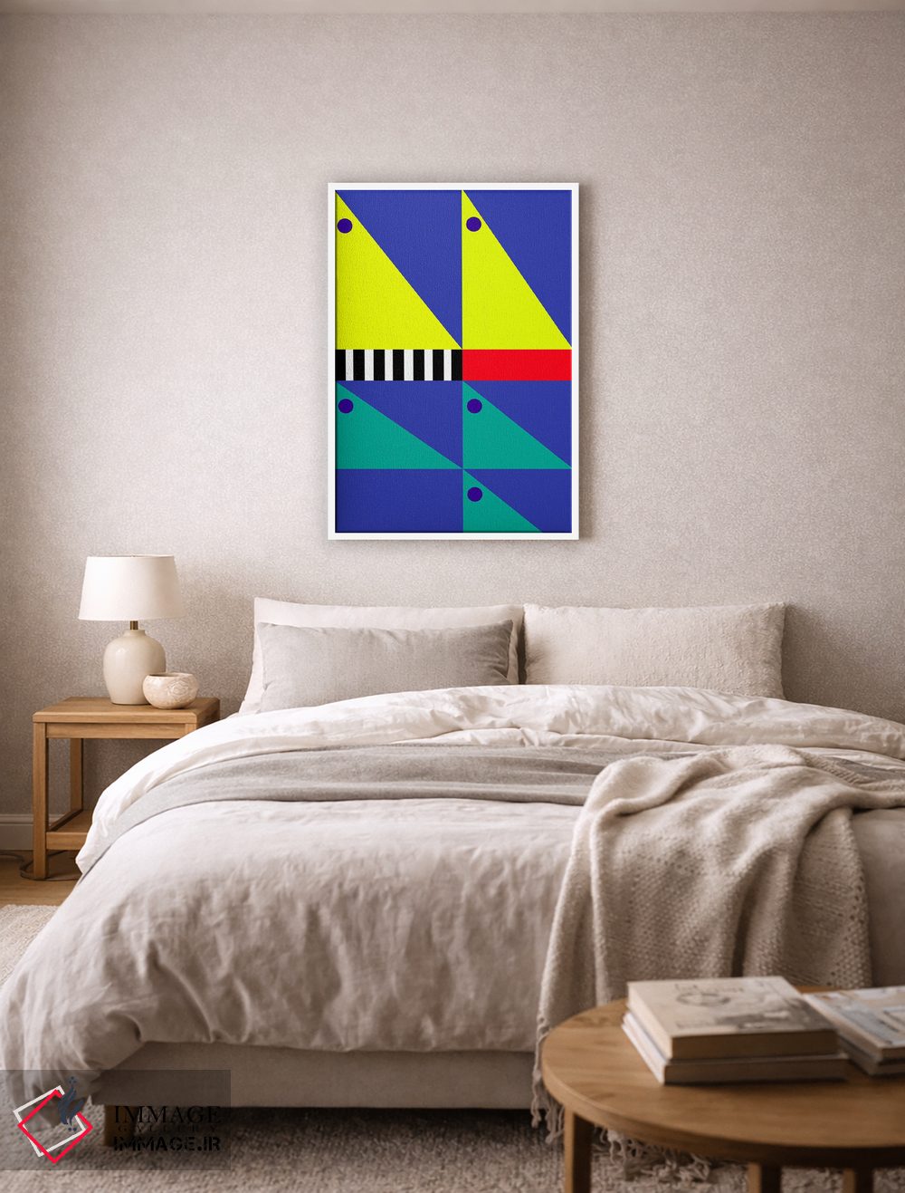 تابلو انتزاعی "باد پشت سرت" اثر لورا اوبون - D6W