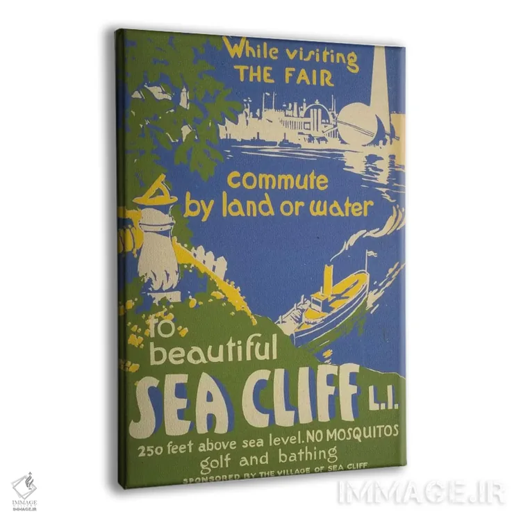 تابلو دکوراتیو "از سی کلیف، لانگ آیلند دیدن کنید" اثر کتابخانه کنگره - نمای پرسپکتیو محصول