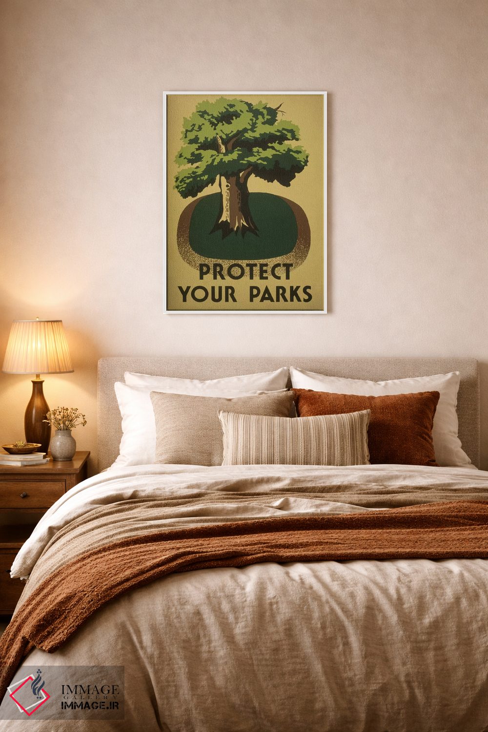 تابلو مدرن "از پارک هایتان محافظت کنید" اثر کتابخانه کنگره - D5W