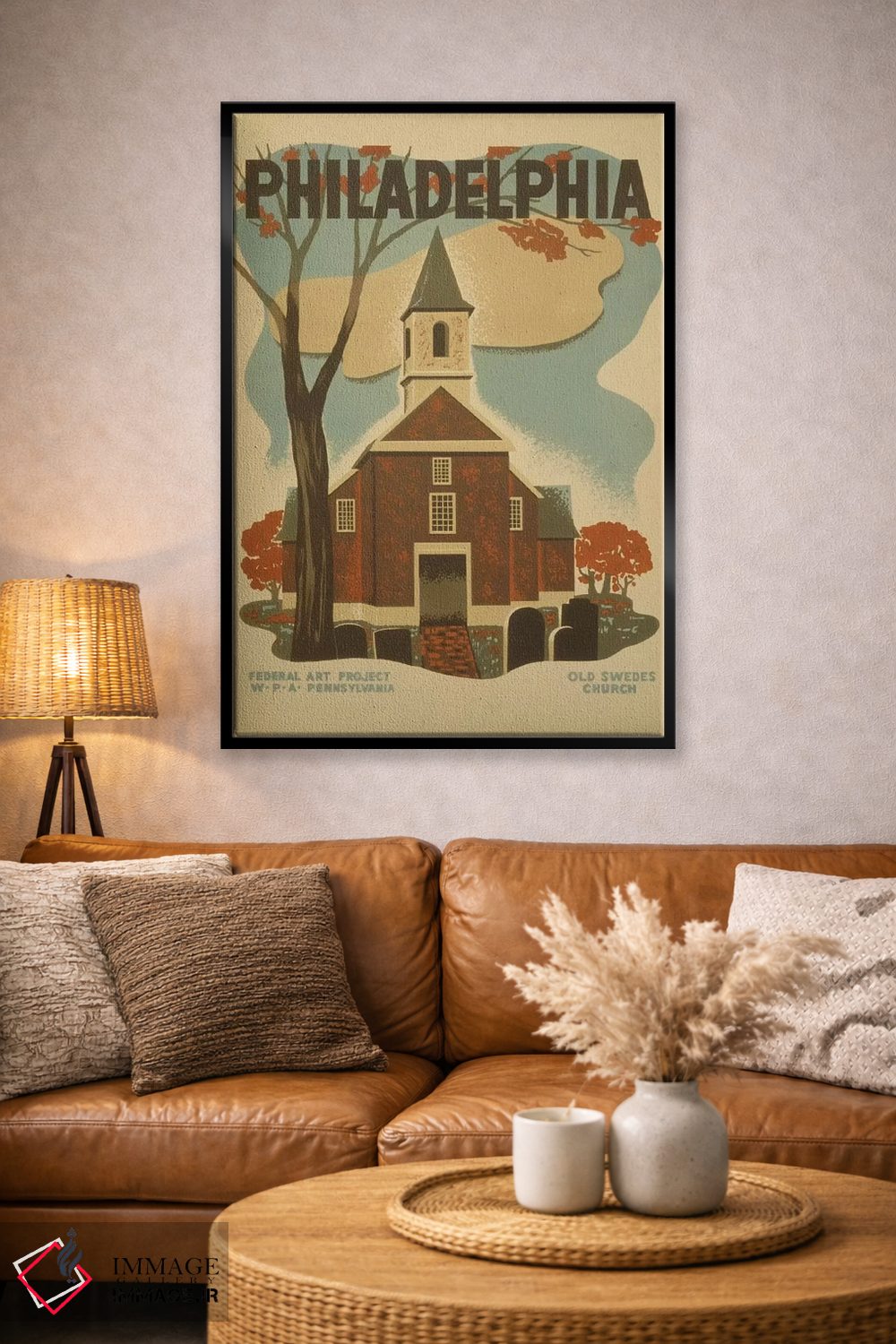 تابلو دکوراتیو "فیلادلفیا" اثر کتابخانه کنگره - D4B