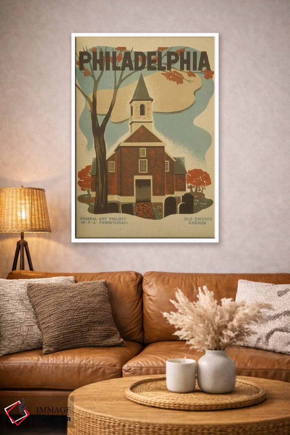 تابلو دکوراتیو "فیلادلفیا" اثر کتابخانه کنگره - D3W