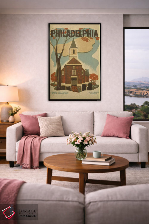 تابلو دکوراتیو "فیلادلفیا" اثر کتابخانه کنگره - D6B