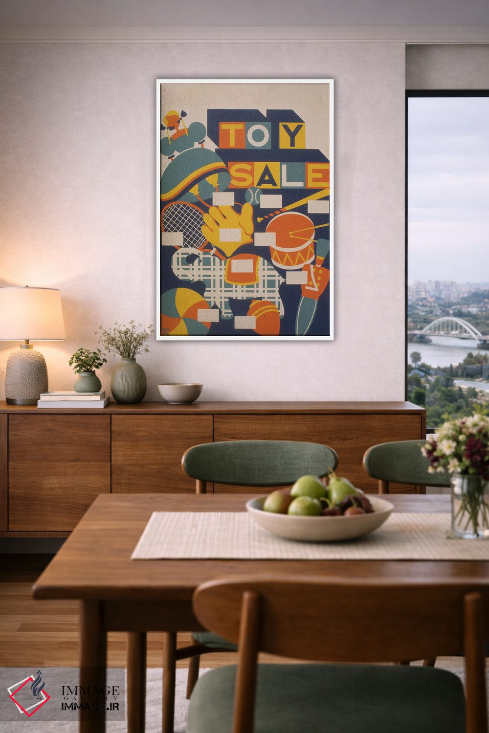 تابلو مدرن "فروش اسباب بازی" اثر کتابخانه کنگره - D6W