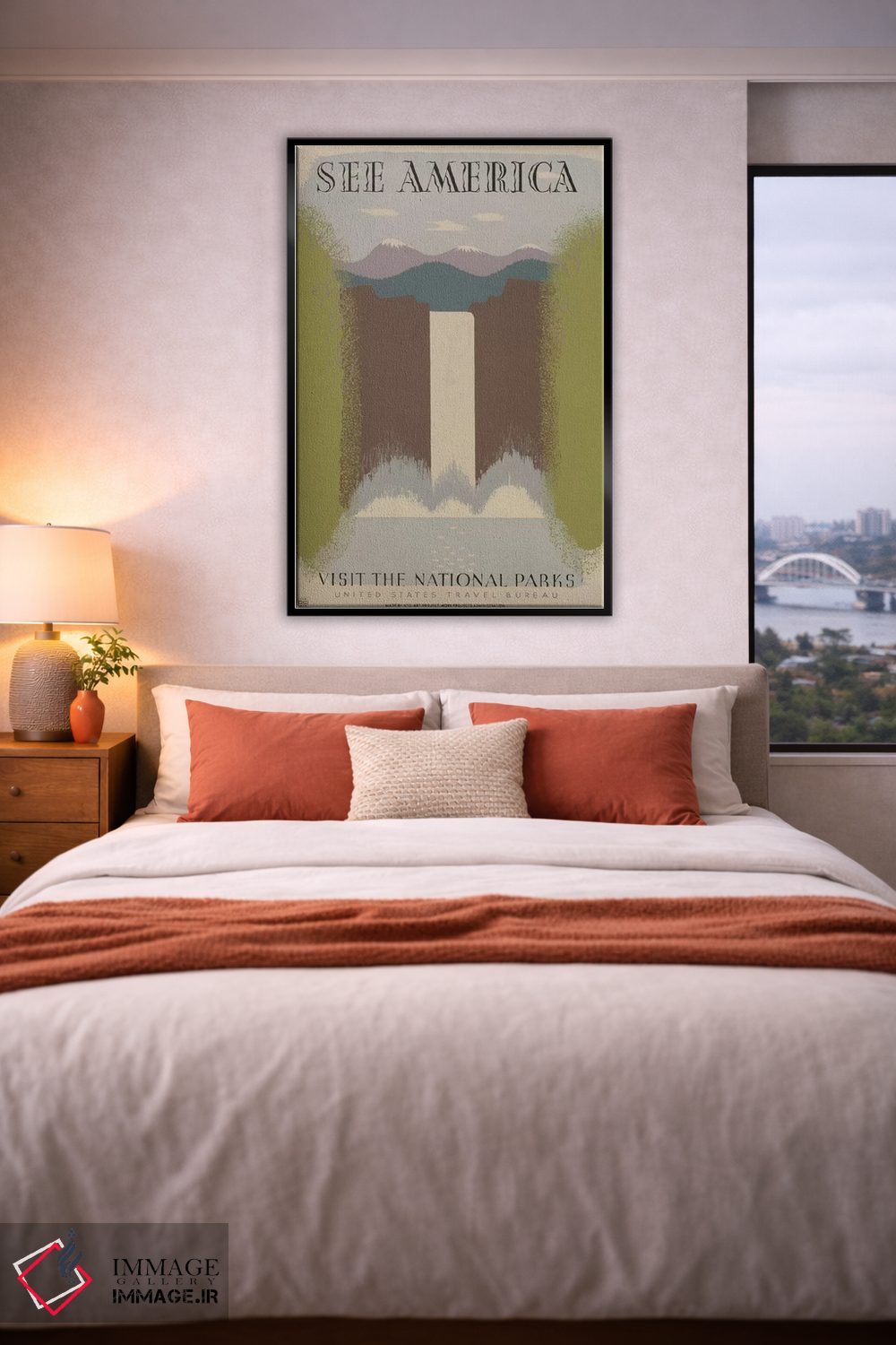 تابلو مدرن "از پارک های ملی دیدن کنید" اثر کتابخانه کنگره - D6B