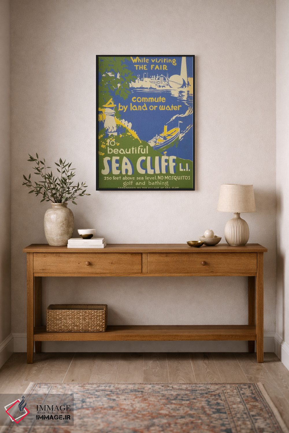 تابلو دکوراتیو "از سی کلیف، لانگ آیلند دیدن کنید" اثر کتابخانه کنگره - D2B
