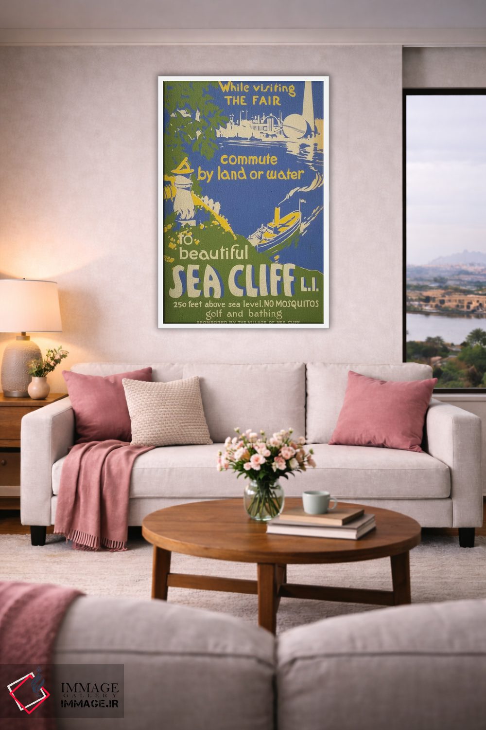 تابلو دکوراتیو "از سی کلیف، لانگ آیلند دیدن کنید" اثر کتابخانه کنگره - D4W