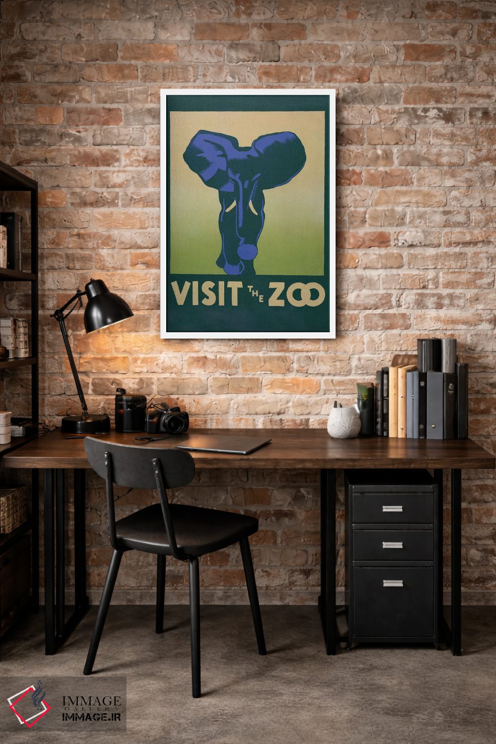 تابلو مدرن "بازدید از باغ وحش " اثر کتابخانه کنگره - D1W