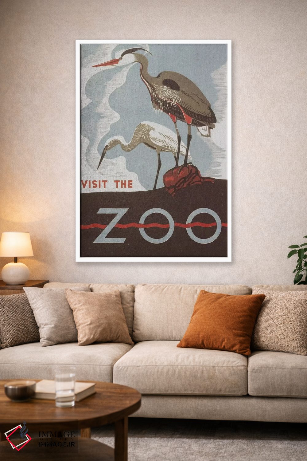 تابلو مدرن "بازدید از باغ وحش " اثر کتابخانه کنگره - D1W