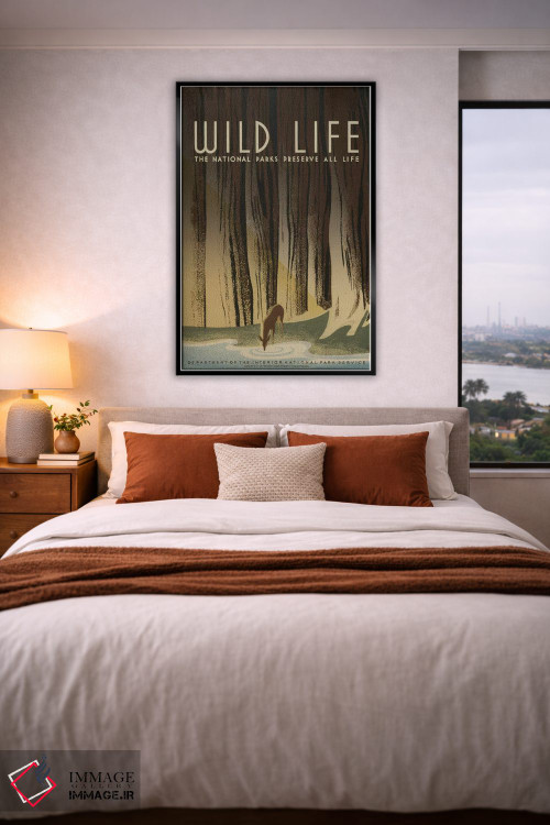 تابلو مدرن "حیات وحش" اثر کتابخانه کنگره - D4B