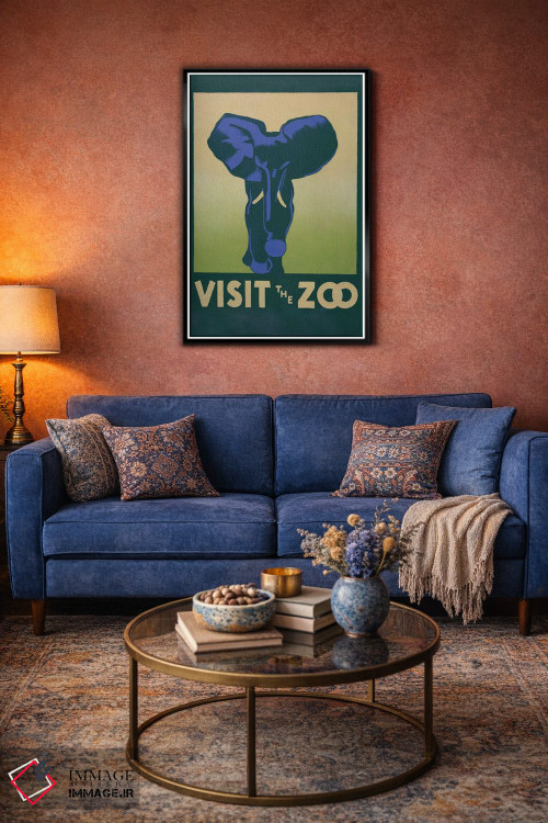 تابلو مدرن "بازدید از باغ وحش " اثر کتابخانه کنگره - D4B