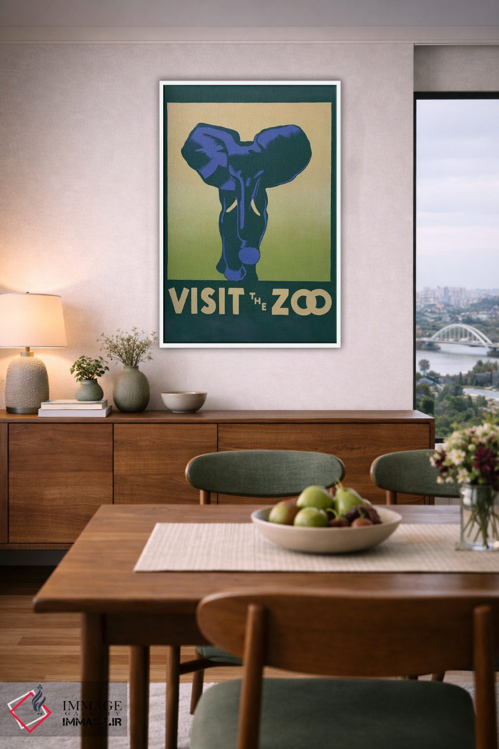 تابلو مدرن "بازدید از باغ وحش " اثر کتابخانه کنگره - D6W