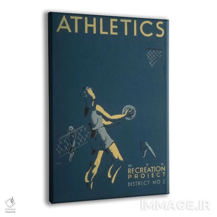 تابلو مدرن "پروژه تفریحی WPA: ورزش ۱" اثر کتابخانه کنگره - نمای پرسپکتیو محصول