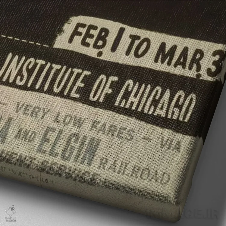 تابلو مدرن "پروژه هنری WPA: پیکاسو" اثر کتابخانه کنگره - نمای نزدیک بافت بوم