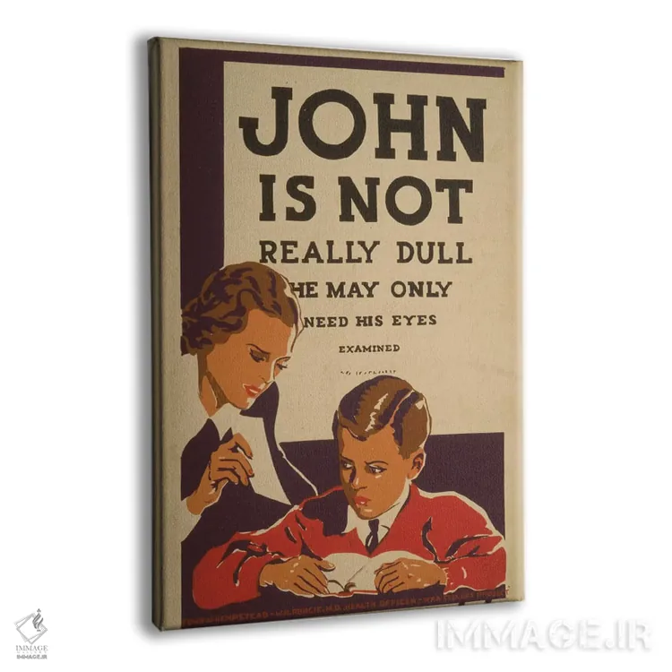 تابلو دکوراتیو "چشم هایت را معاینه کن" اثر کتابخانه کنگره - نمای پرسپکتیو محصول