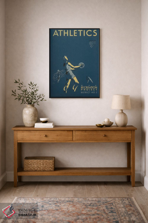 تابلو مدرن "پروژه تفریحی WPA: ورزش ۱" اثر کتابخانه کنگره - D1B