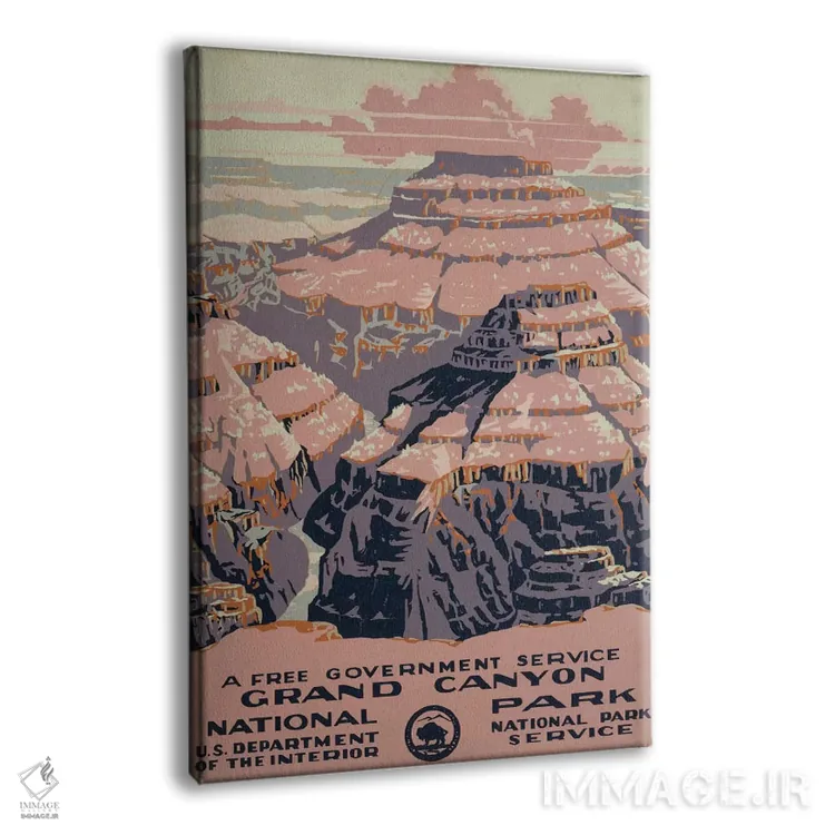 تابلو مدرن "پارک ملی گرند کانیون " اثر کتابخانه کنگره - نمای پرسپکتیو محصول