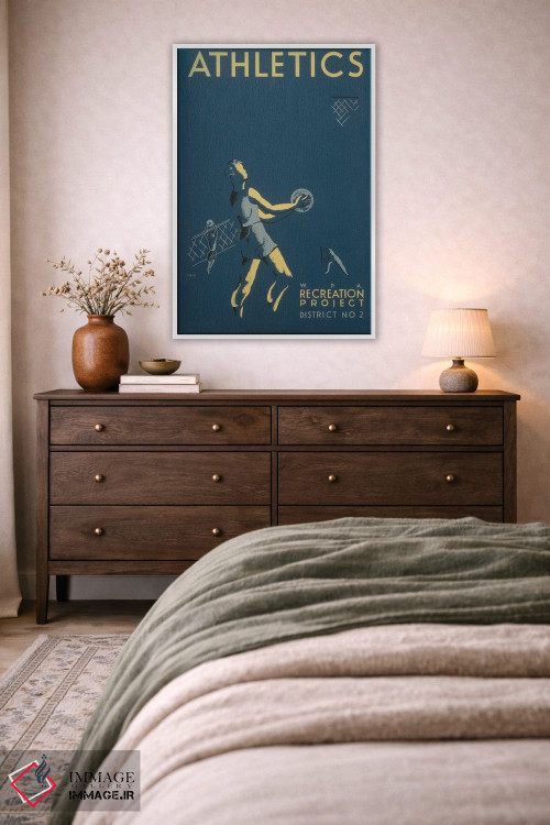 تابلو مدرن "پروژه تفریحی WPA: ورزش ۱" اثر کتابخانه کنگره - D3W