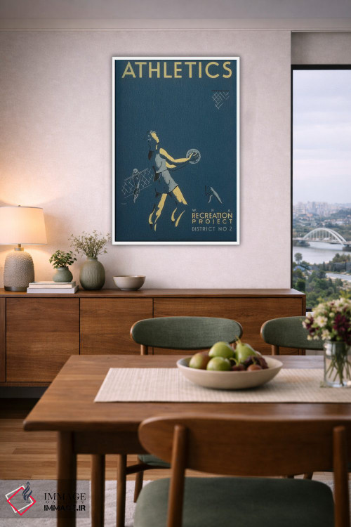 تابلو مدرن "پروژه تفریحی WPA: ورزش ۱" اثر کتابخانه کنگره - D6W