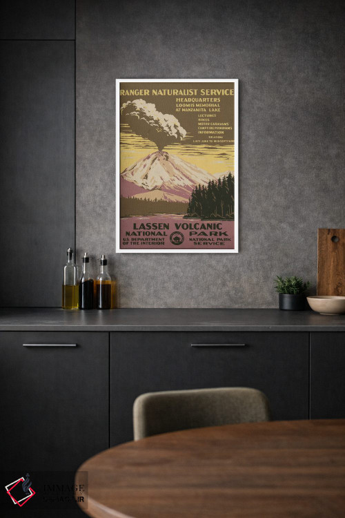تابلو مدرن "پارک ملی آتشفشانی لاسن " اثر کتابخانه کنگره - D1W