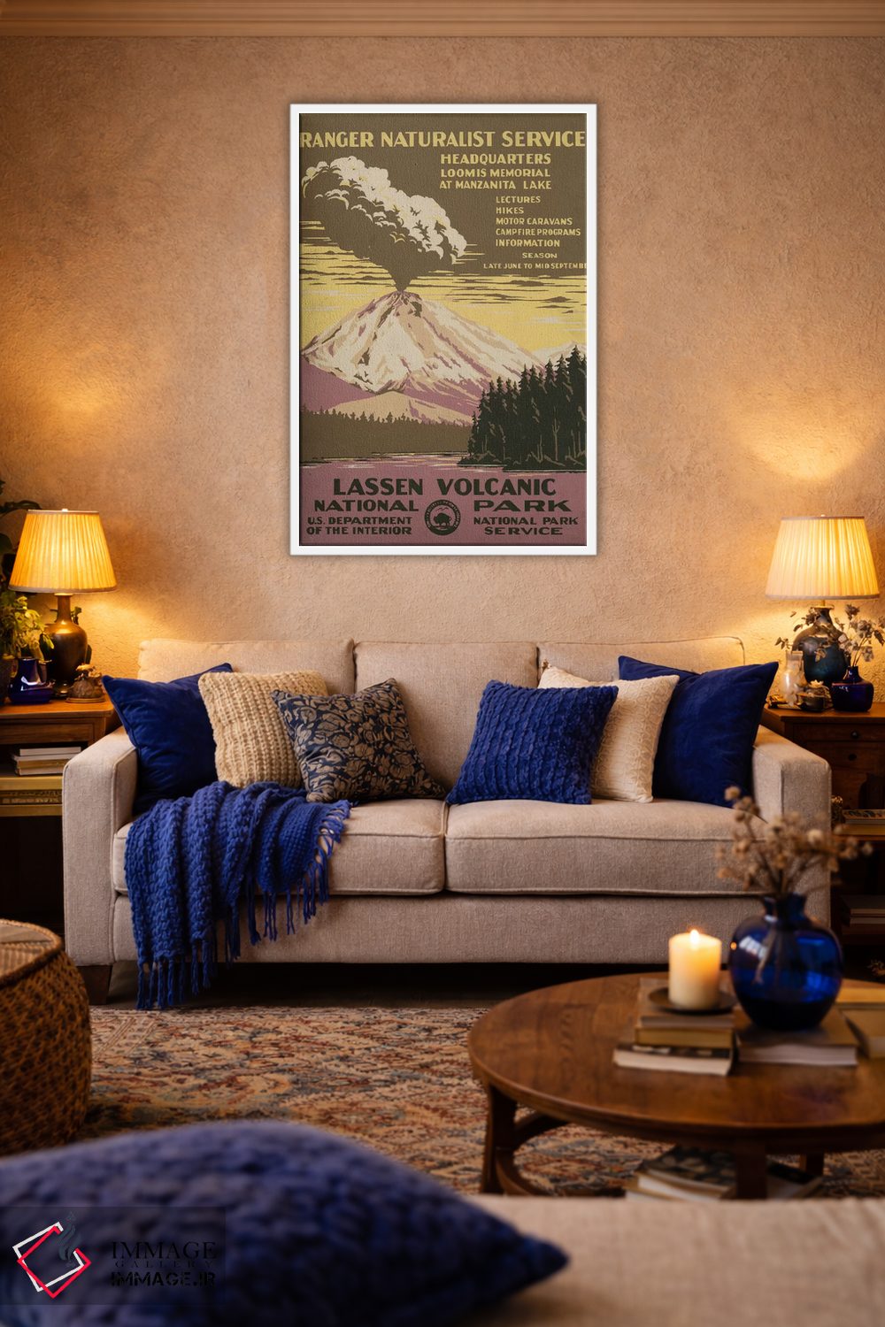 تابلو مدرن "پارک ملی آتشفشانی لاسن " اثر کتابخانه کنگره - D3W