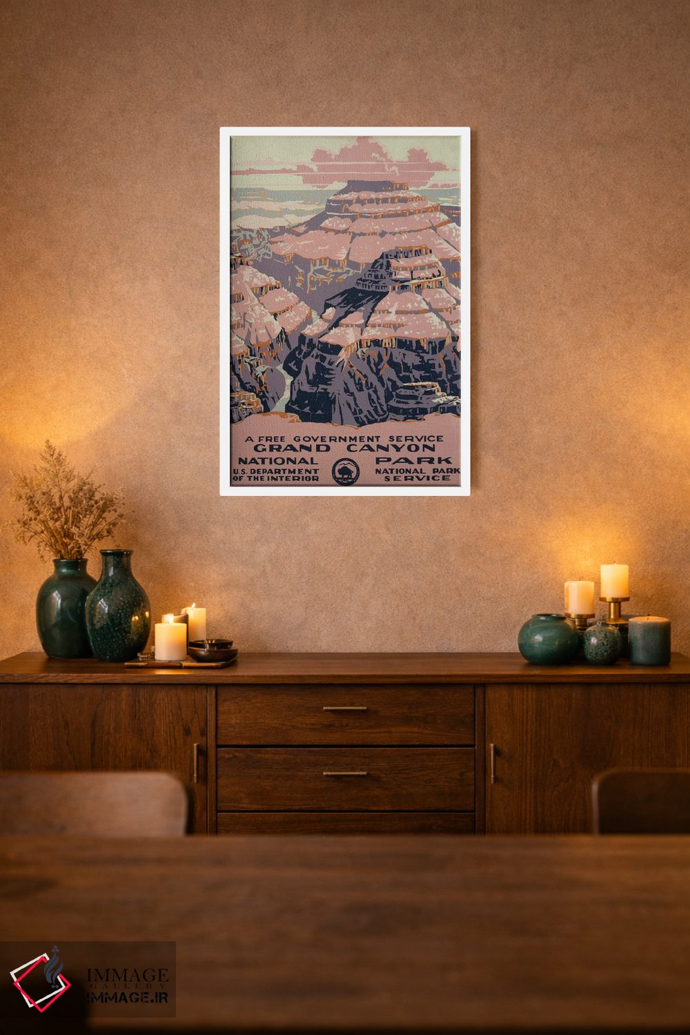تابلو مدرن "پارک ملی گرند کانیون " اثر کتابخانه کنگره - D1W