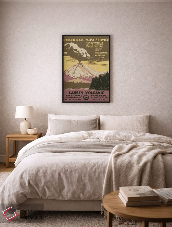 تابلو مدرن "پارک ملی آتشفشانی لاسن " اثر کتابخانه کنگره - D5B
