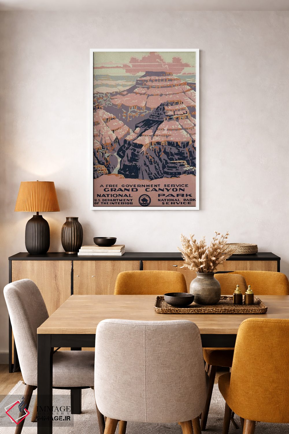 تابلو مدرن "پارک ملی گرند کانیون " اثر کتابخانه کنگره - D5W