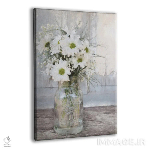 تابلو مدرن "گل های خانه مزرعه ای I" اثر لری دیتر - نمای پرسپکتیو محصول