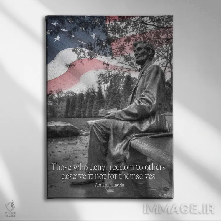 تابلو دکوراتیو "آزادی برای دیگران" اثر لری دیتر - نمای روبهرو روی دیوار