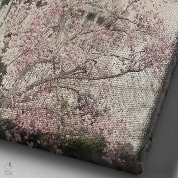 تابلو دکوراتیو بدون محدودیت اثر لری دیتر - نمای نزدیک بافت بوم