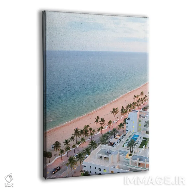 تابلو دکوراتیو "ساحل فورت لادردیل" اثر لری دیتر - نمای پرسپکتیو محصول