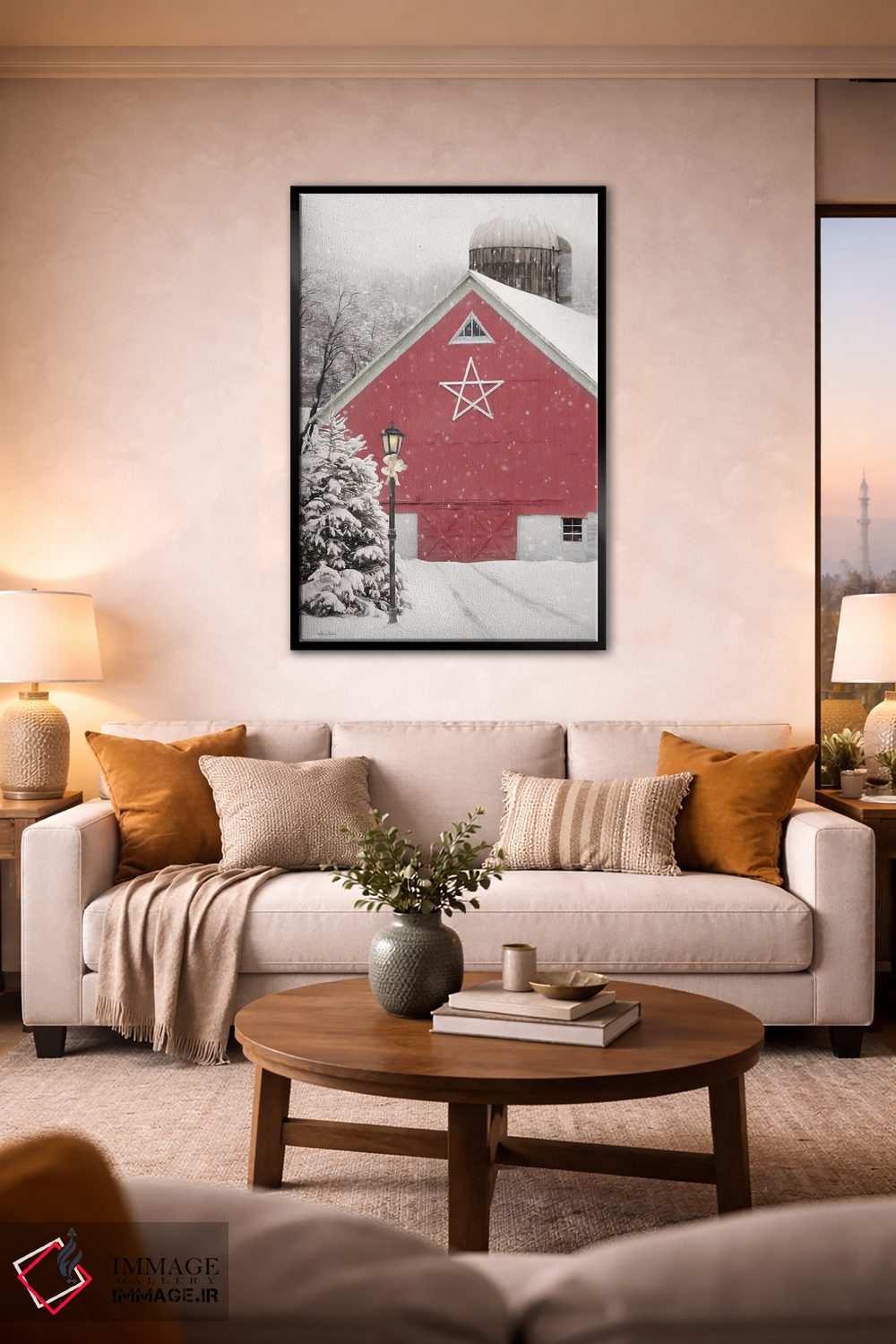 تابلو دکوراتیو اصطبل ستاره قرمز اثر لری دیتر - D2B